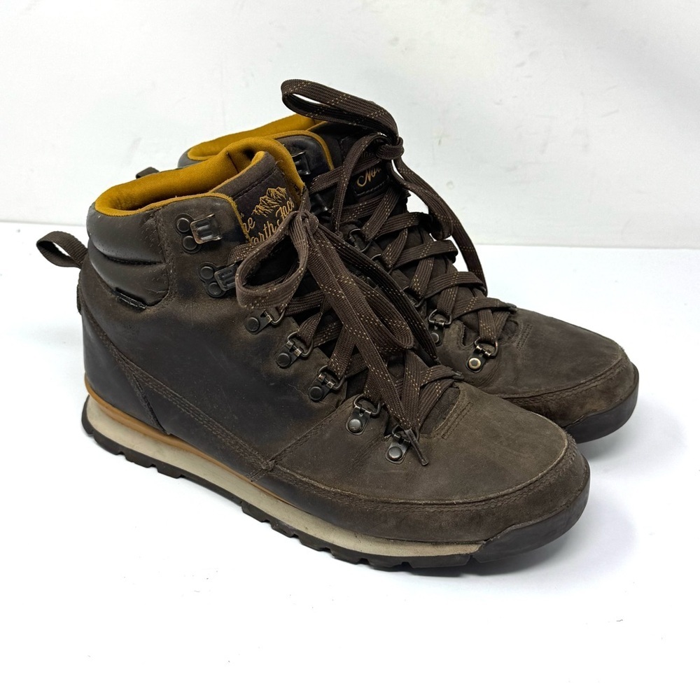 The North Face Back To Berkeley Redux Brown Leather Boots Waterproof
